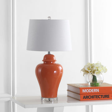 Winnie 27" Ceramic Urn LED Table Lamp - JONATHAN Y